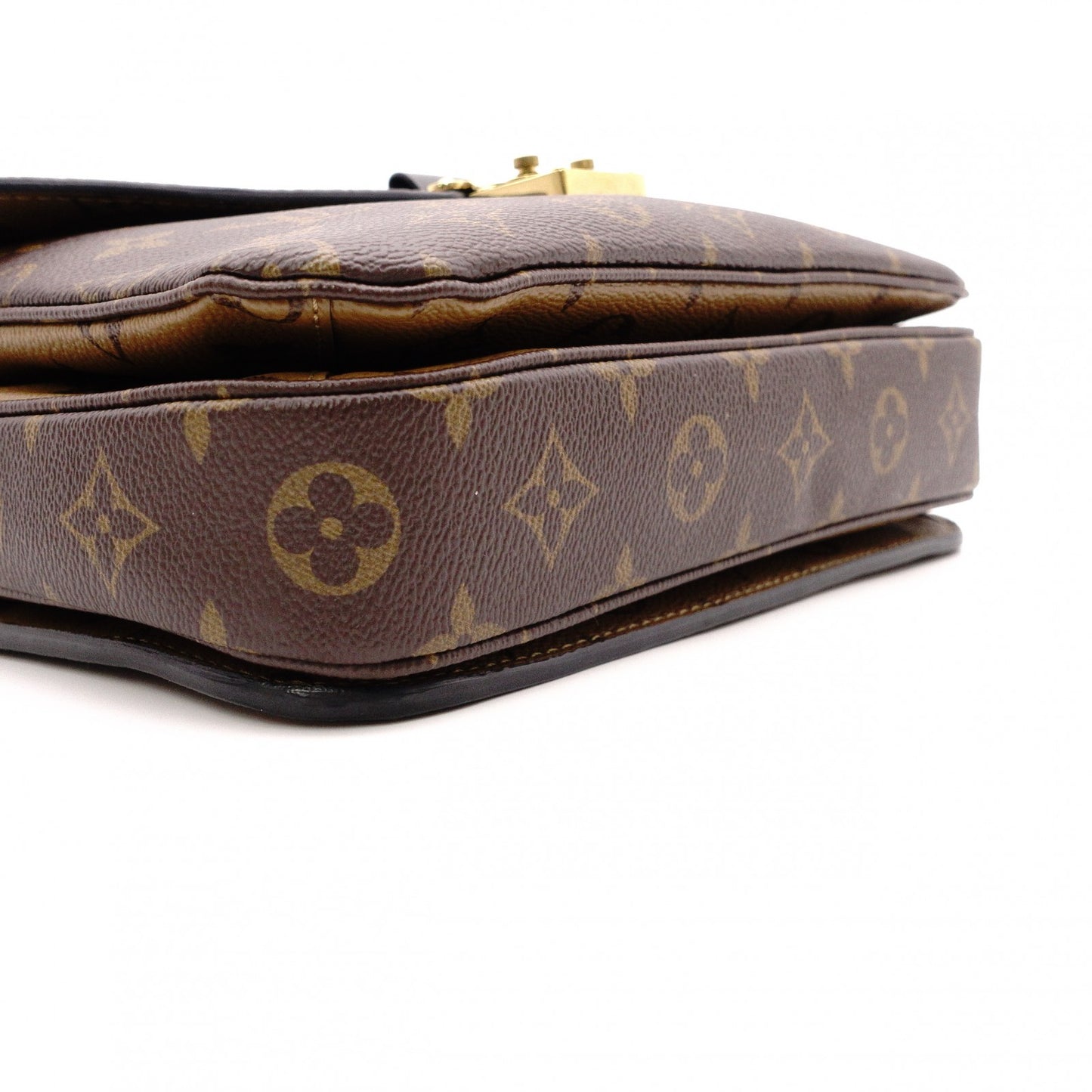 LOUIS VUITTON Pochette Métis MM Reverse Monogram 2-Way Handbag, PVC/Leather, Brown, Women's
