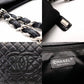 CHANEL GST Grand Shopping Tote Bag Matelassé Black Caviar Leather Black Silver Hardware R8020052