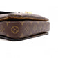 LOUIS VUITTON Pochette Métis MM Reverse Monogram 2-Way Handbag, PVC/Leather, Brown, Women's