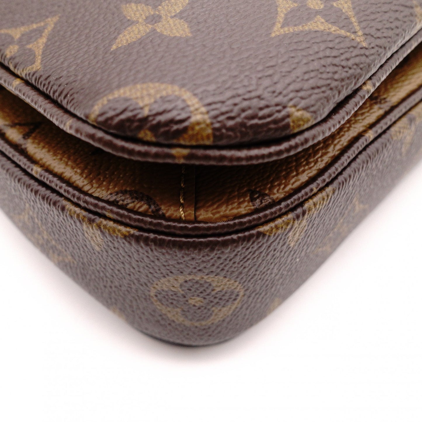 LOUIS VUITTON Pochette Métis MM Reverse Monogram 2-Way Handbag, PVC/Leather, Brown, Women's