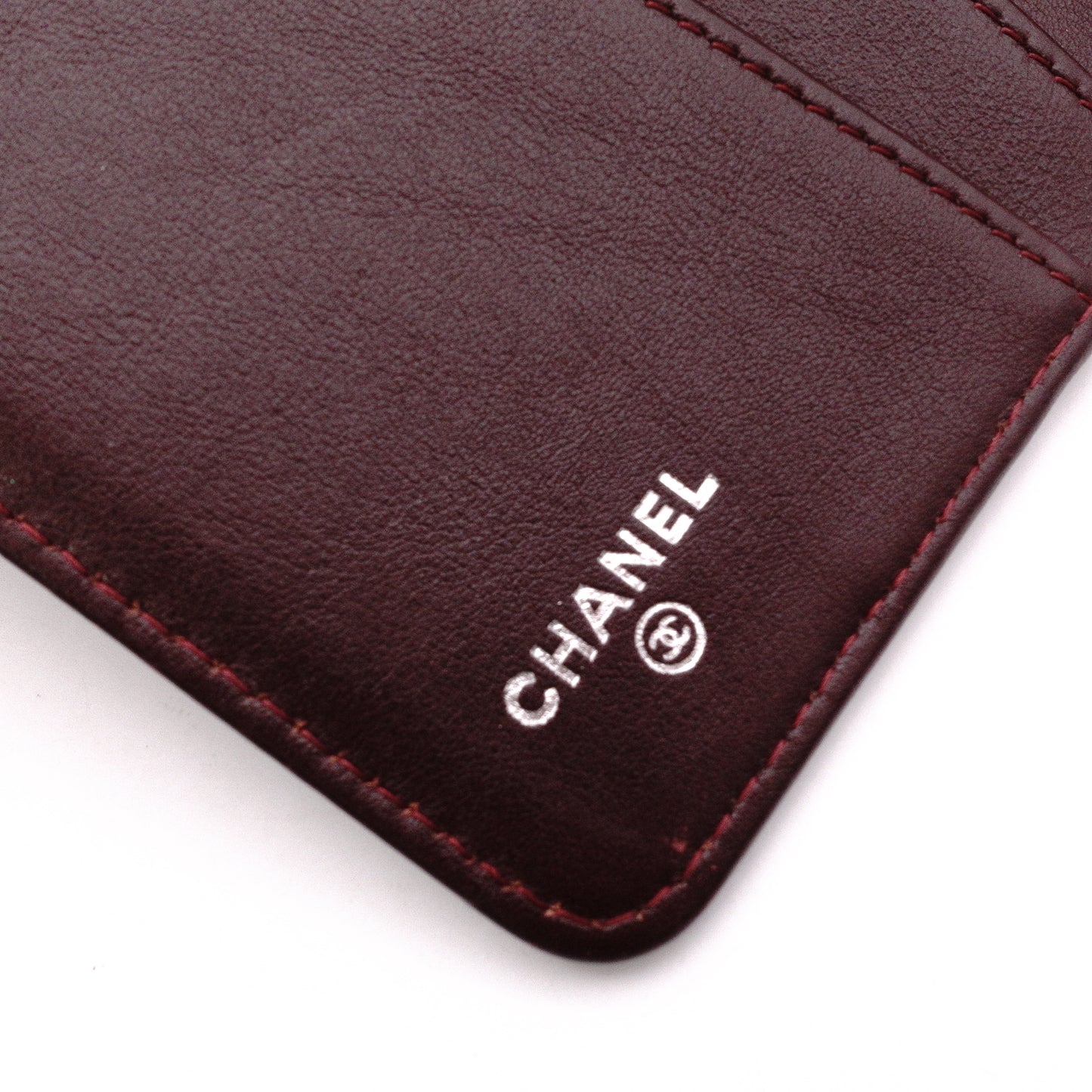 CHANEL Caviar Skin Notebook Cover, Leather, Black, CC Logo, Silver Hardware, Logo, Black