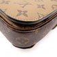LOUIS VUITTON Pochette Métis MM Reverse Monogram 2-Way Handbag, PVC/Leather, Brown, Women's