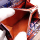 HERMES Silk-In Compact Coin Case, Leather, Orange