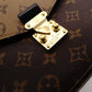 LOUIS VUITTON Pochette Métis MM Reverse Monogram 2-Way Handbag, PVC/Leather, Brown, Women's