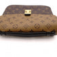 LOUIS VUITTON Pochette Métis MM Reverse Monogram 2-Way Handbag, PVC/Leather, Brown, Women's