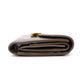 CELINE Triomphe Tri-Fold Wallet, Leather, Gray, Gold Hardware, Wallet, Logo