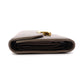 CELINE Triomphe Tri-Fold Wallet, Leather, Gray, Gold Hardware, Wallet, Logo