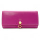 FENDI By the Way Long Wallet, Leather, Pink with Gold Hardware