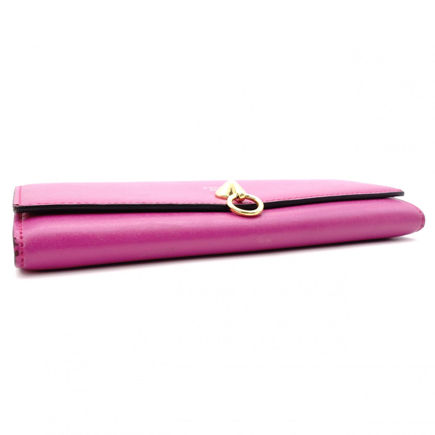 FENDI By the Way Long Wallet, Leather, Pink with Gold Hardware