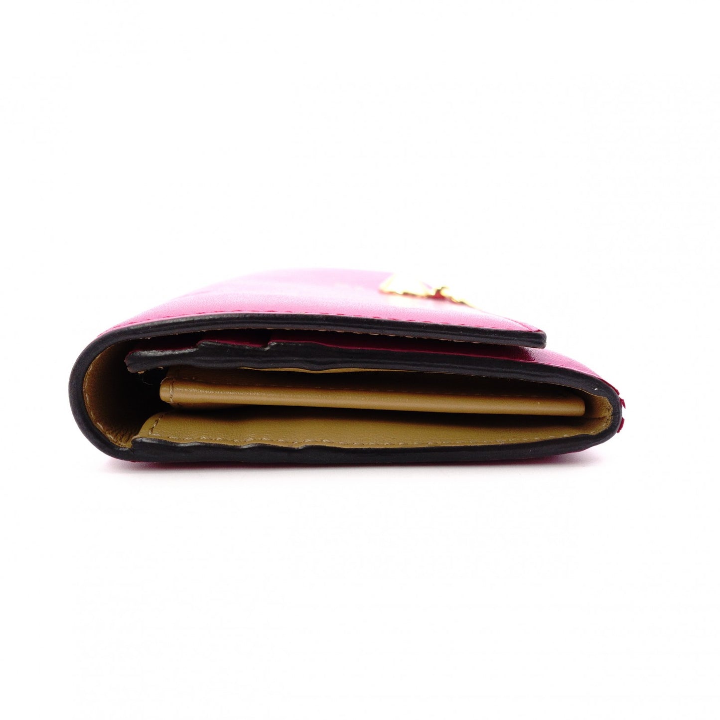 FENDI By the Way Long Wallet, Leather, Pink with Gold Hardware