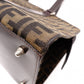FENDI Zucca Tote Bag, Canvas/Leather, Brown, with FF Logo in Leather