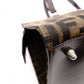 FENDI Zucca Tote Bag, Canvas/Leather, Brown, with FF Logo in Leather