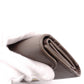 CELINE Triomphe Tri-Fold Wallet, Leather, Gray, Gold Hardware, Wallet, Logo