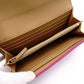 FENDI By the Way Long Wallet, Leather, Pink with Gold Hardware