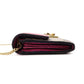 GUCCI HC1980 GG Supreme Wallet Chain, PVC/Leather, Beige, Wallet, Shoulder Strap, Gold Hardware
