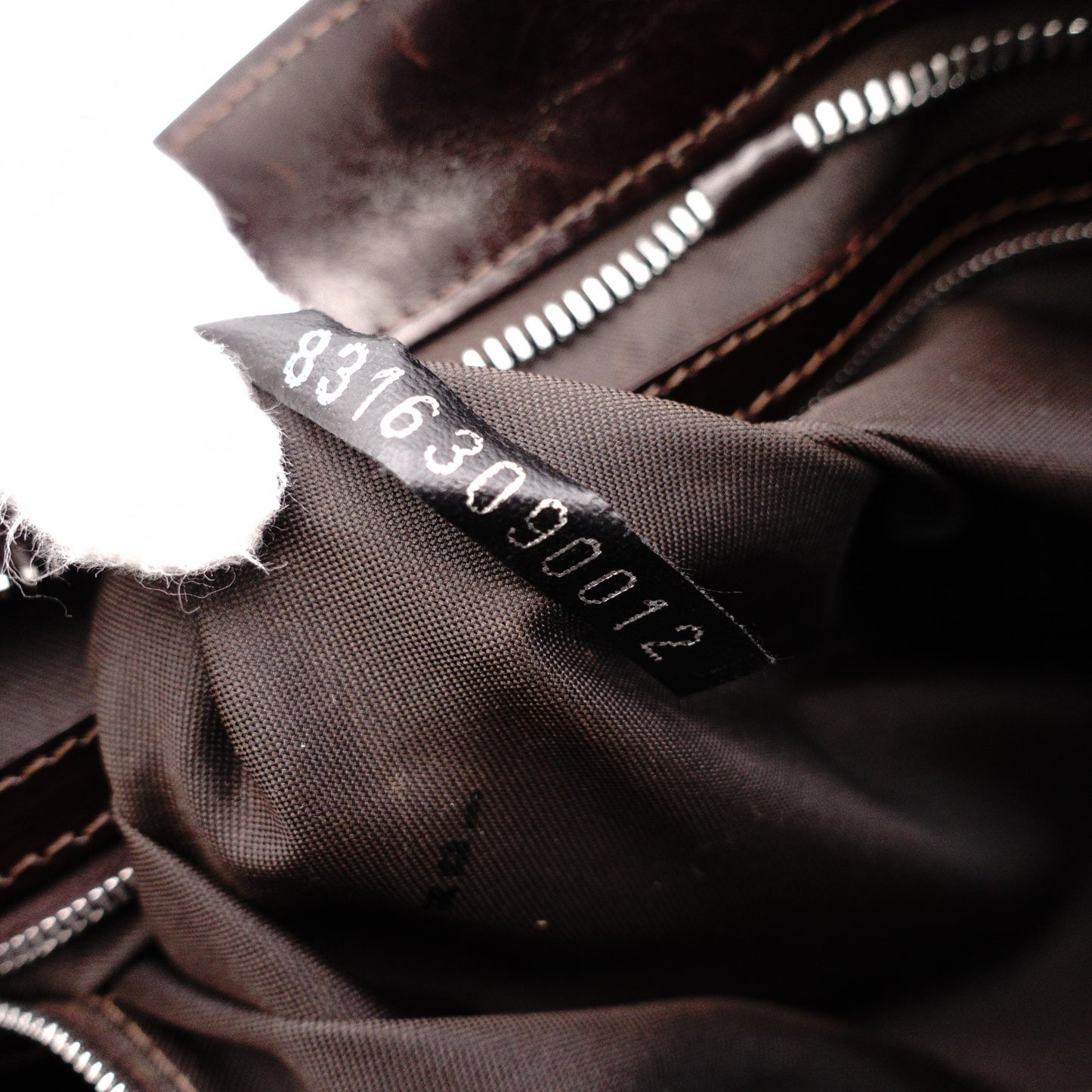 FENDI Zucca Tote Bag, Canvas/Leather, Brown, with FF Logo in Leather