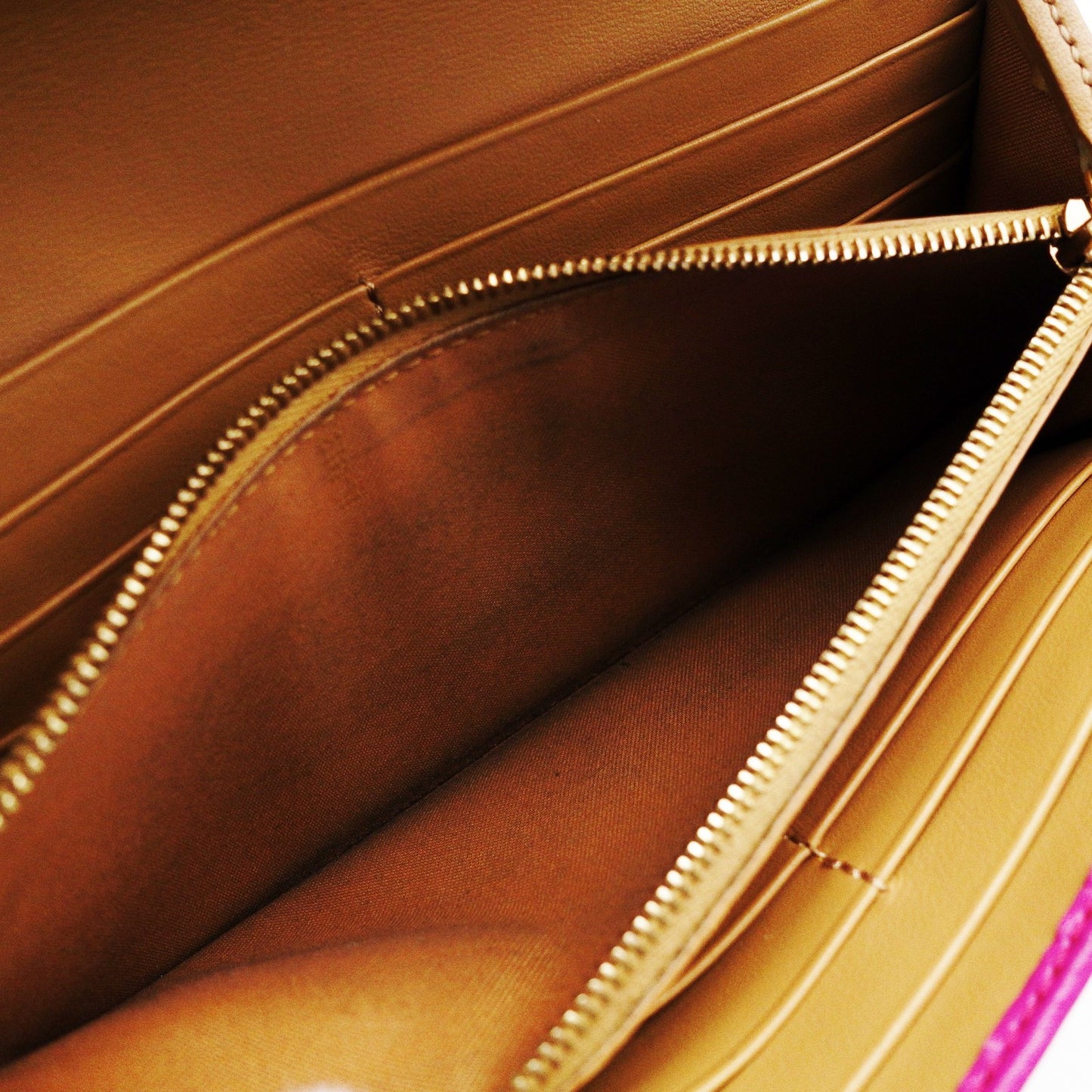 FENDI By the Way Long Wallet, Leather, Pink with Gold Hardware