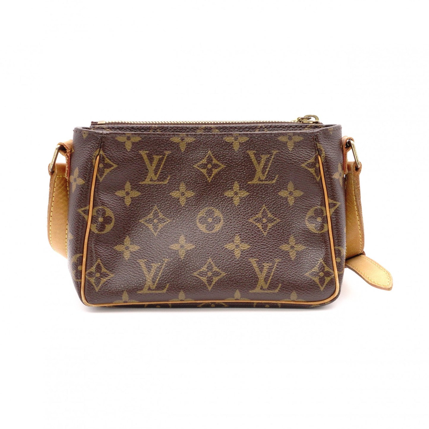 LOUIS VUITTON Vivacité PM Monogram Canvas Shoulder Bag, Leather/PVC, Brown, Women's