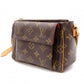 LOUIS VUITTON Vivacité PM Monogram Canvas Shoulder Bag, Leather/PVC, Brown, Women's