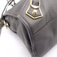 BALENCIAGA Metallic Edge City Handbag, Leather, Gray, 2-Way