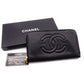 CHANEL シャネル キャビアスキン 長財布 レザー ブラック【中古】 レディース