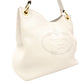 PRADA VITELLO PHOENIX Shoulder Bag White Leather White Logo Gold Hardware Single Shoulder R8020404