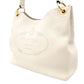 PRADA VITELLO PHOENIX Shoulder Bag White Leather White Logo Gold Hardware Single Shoulder R8020404