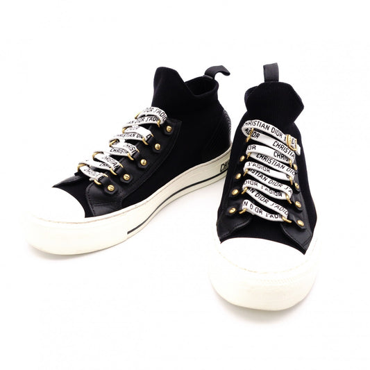 Christian Dior JADIOR Sneakers, Canvas/Rubber, Black, Size 37.5 (approx. 23.5–24 cm)