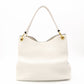 PRADA VITELLO PHOENIX Shoulder Bag White Leather White Logo Gold Hardware Single Shoulder R8020404