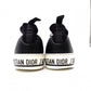 Christian Dior JADIOR Sneakers, Canvas/Rubber, Black, Size 37.5 (approx. 23.5–24 cm)