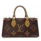 LOUIS VUITTON On the Go EW Monogram Reverse Shoulder Bag (2-Way) in Brown