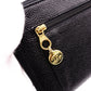 CHANEL シャネル キャビアスキン 長財布 レザー ブラック【中古】 レディース