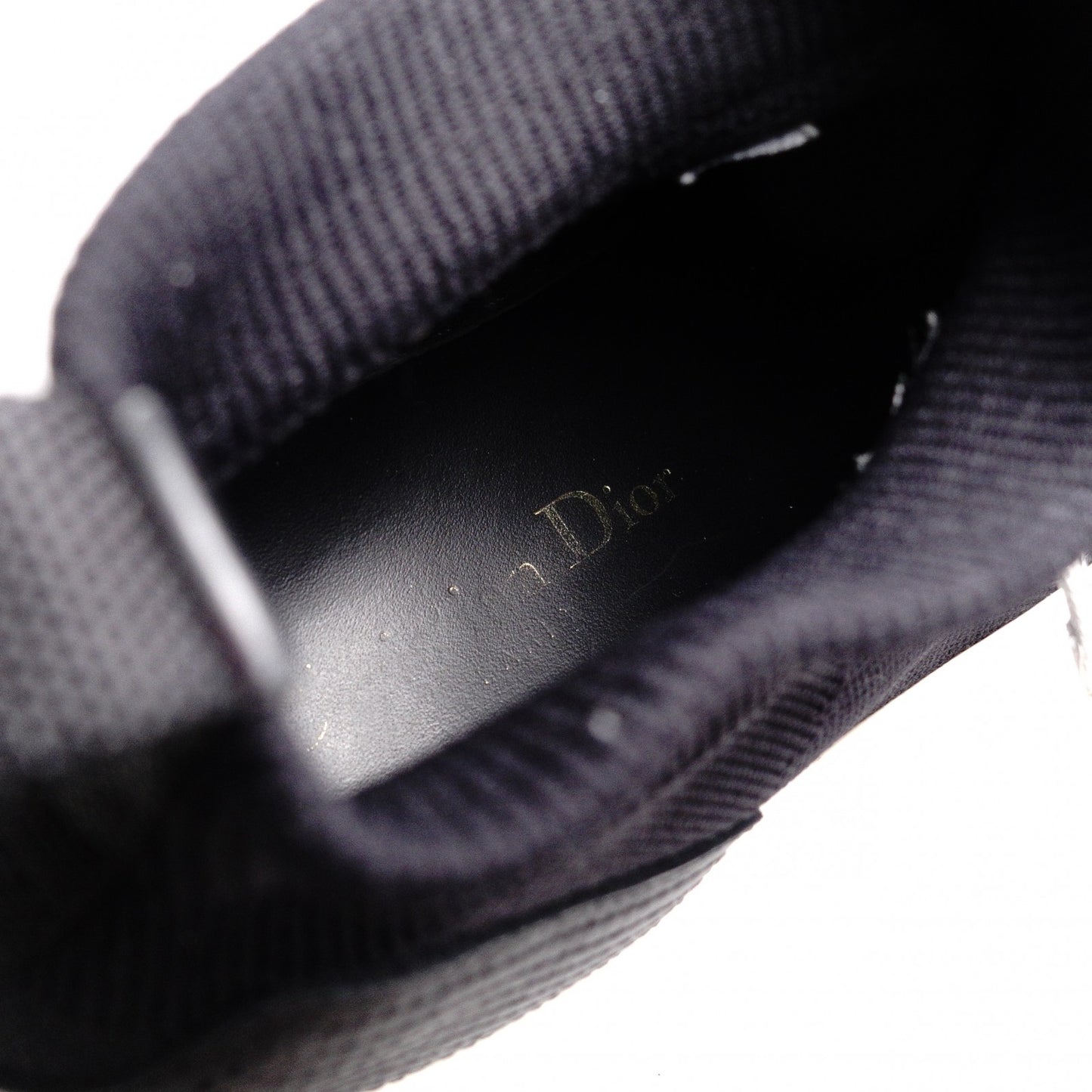 Christian Dior JADIOR Sneakers, Canvas/Rubber, Black, Size 37.5 (approx. 23.5–24 cm)