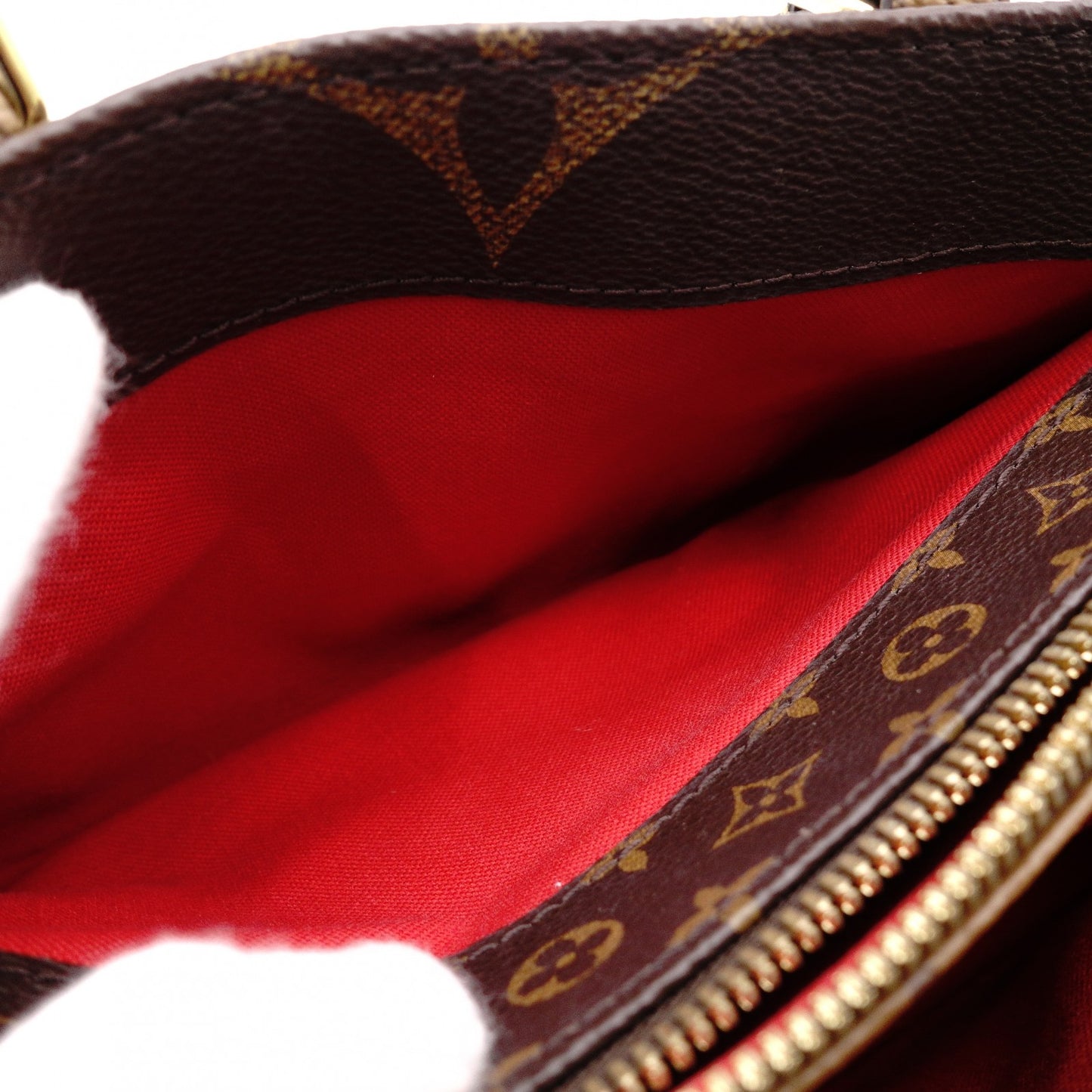 LOUIS VUITTON On the Go EW Monogram Reverse Shoulder Bag (2-Way) in Brown