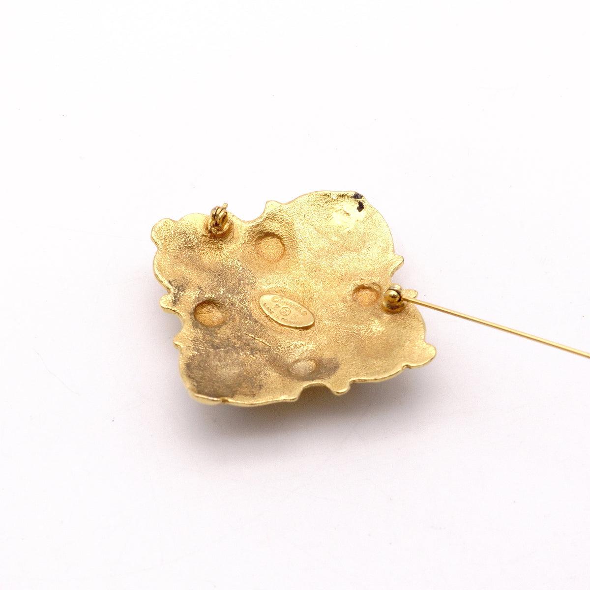 CHANEL Vintage Brooch, Metal/Fake Pearls, Gold, Women's