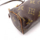LOUIS VUITTON Mini Speedy Monogram Canvas Handbag, PVC/Leather, Brown, Women's