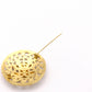 CHANEL Vintage Brooch, Metal, Gold, Women's, CC Logo