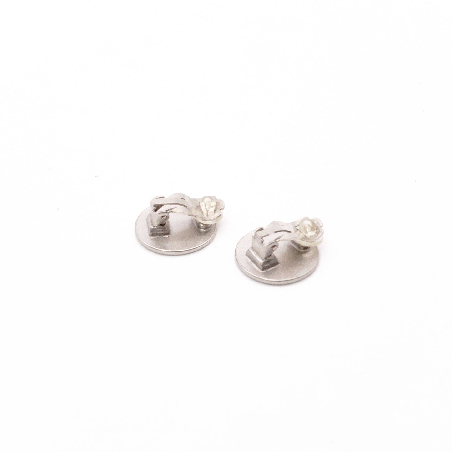 CHANEL 2000 Cruise Collection Earrings, Metal, Silver, Women's, CC Logo