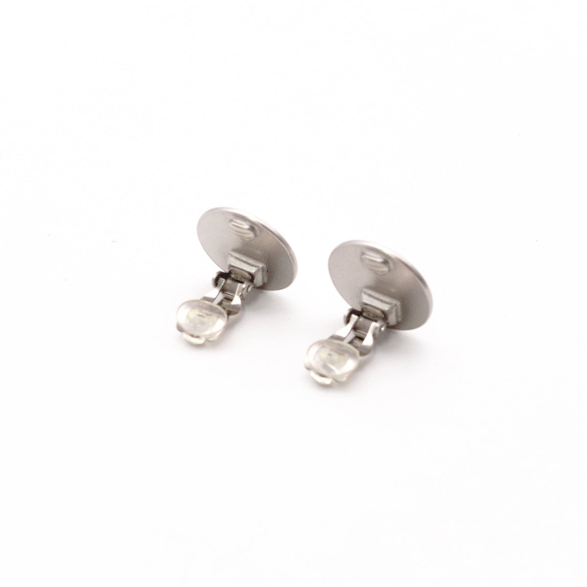 CHANEL 2000 Cruise Collection Earrings, Metal, Silver, Women's, CC Logo
