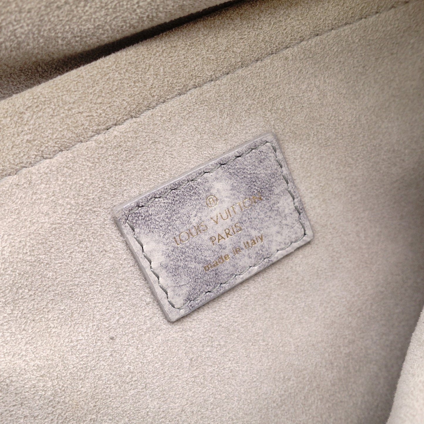 LOUIS VUITTON Nimbus PM Monogram Orlam Shoulder Bag, Leather, Gray