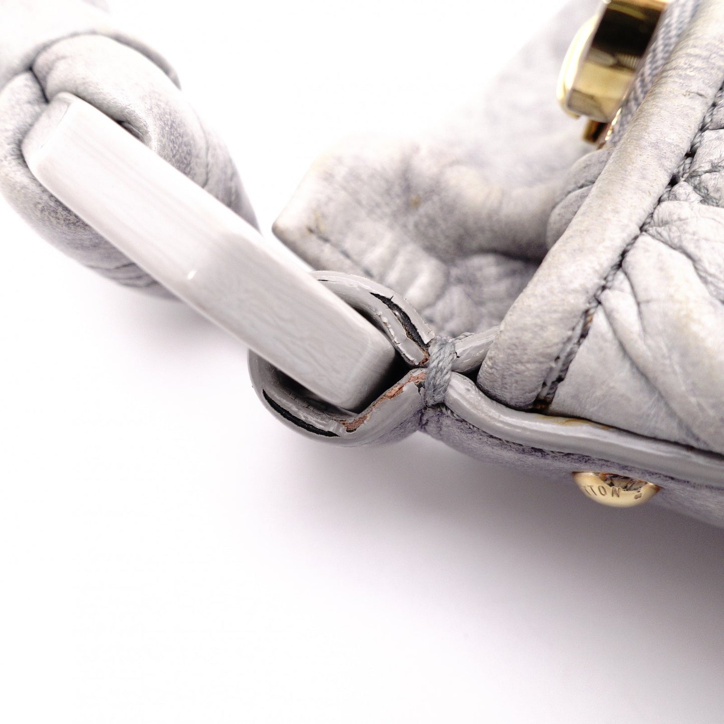 LOUIS VUITTON Nimbus PM Monogram Orlam Shoulder Bag, Leather, Gray