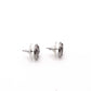 CHANEL Earrings, Metal, Gunmetal, Women's, Silver, CC Logo, Coco Logo