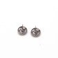 CHANEL Earrings, Metal, Gunmetal, Women's, Silver, CC Logo, Coco Logo