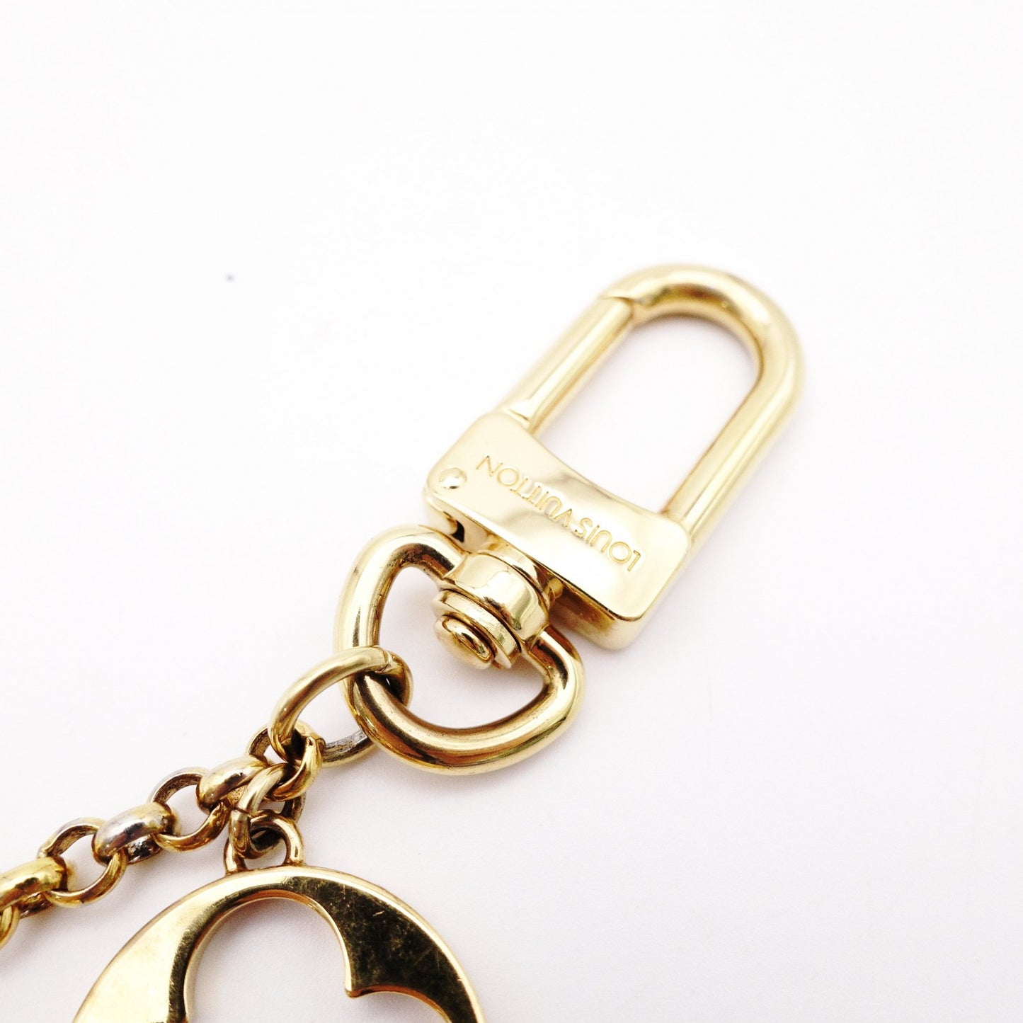 LOUIS VUITTON Charm, Metal and Plastic, Gold, Bag Charm