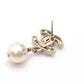 CHANEL Earrings, Metal/Fake Pearls, White, Women's, CC Mark, CC Logo