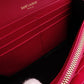 SAINT LAURENT Cassandra Long Wallet, Leather, Pink, Women's, YSL, Gold Hardware