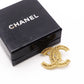 CHANEL Vintage Brooch, Metal, Gold, Women's, CC Logo