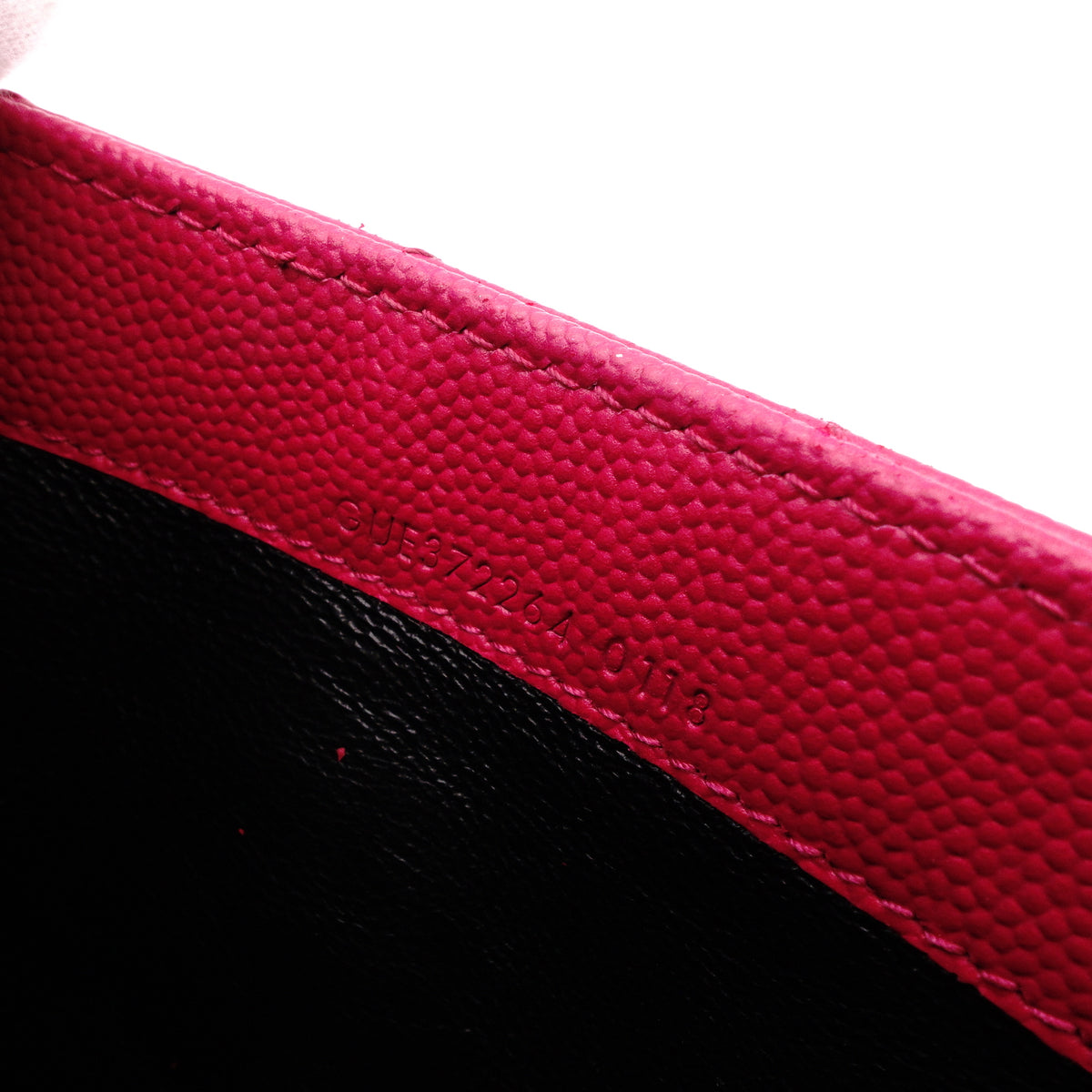 SAINT LAURENT Cassandra Long Wallet, Leather, Pink, Women's, YSL, Gold Hardware