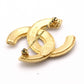 CHANEL Vintage Brooch, Metal, Gold, Women's, CC Logo