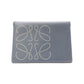 LOEWE Anagram Card Case, Leather, Blue, Women's, Logo, Business Card Holder